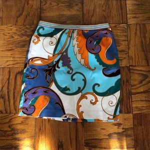 Elie Tahari size 8 multicolored pencil skirt